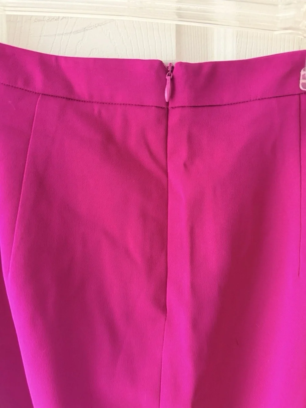 Badgley Mischka Fuchsia High-Low Tulip Midi Skirt